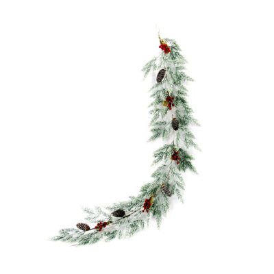 Pluto Snowy Christmas garland by Van der Gucht