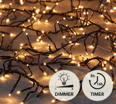 Forest Crown Imperial LED Cluster Lights, Classic Warm, 1920 LEDs for 3 to 3.5 m Trees