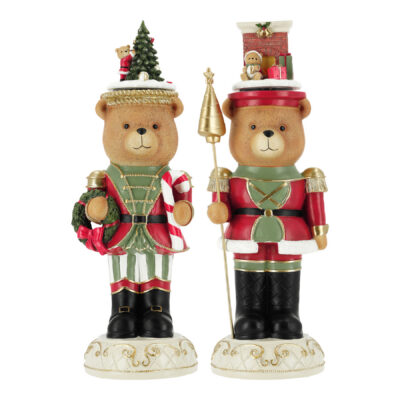 Carillon Pair. Musical Bell Bear Set of Two