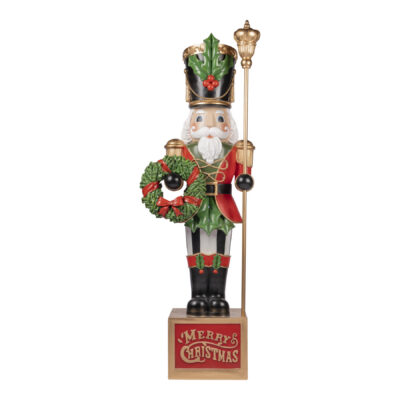 Merry Christmas Herald. Illuminated Nutcracker, 180cm