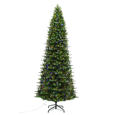 Virginia Slim Collection. Pre-Lit Artificial Christmas Tree by Van der Gucht
