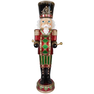 Drum Major. Animated Fibreglass Nutcracker, 183.5cm