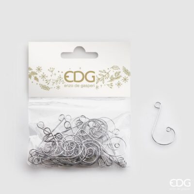 Hooks for Ornaments, Silver (Set of 30)
