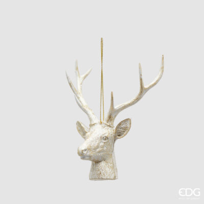 Reindeer Ornament, Multicolour, 14 cm
