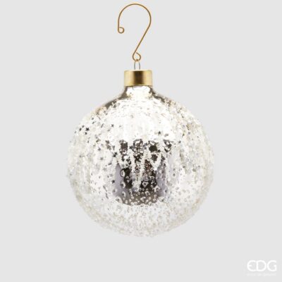 Glass Ball with Little Stars, Multicolour, 10 cm
