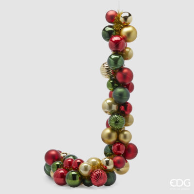 Mixed-Ball Garland, Red / Green / Gold, 170 cm