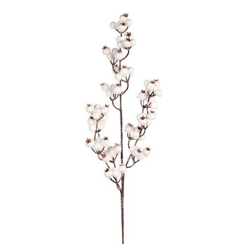 Snow Berry Stem, White