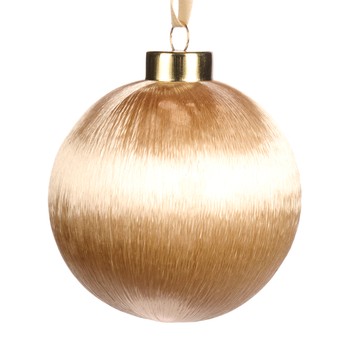 Yarn Wrapped Bauble, Champagne