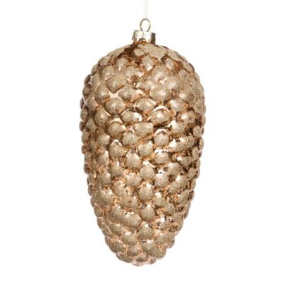 Glitter Pinecone Ornament, Gold (23 cm)