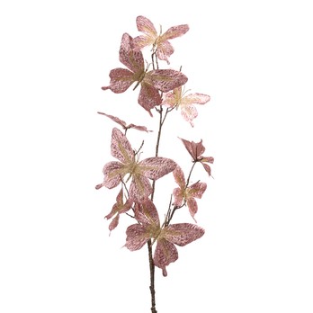 Schmetterlingszweig, rosa und goldfarben
