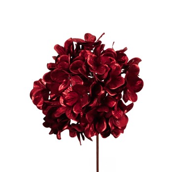 Hydrangea Flower Stem, Red