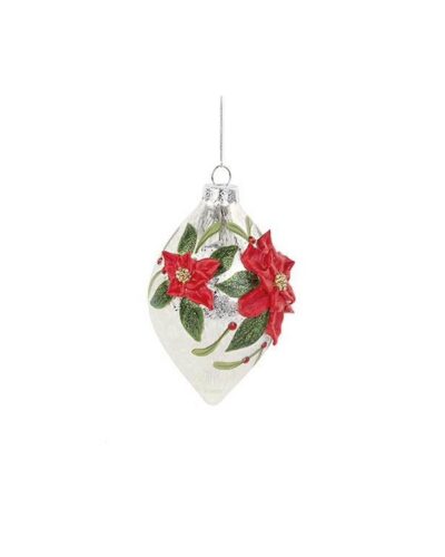 Crystal Tear. Glass Drop with Star, 14 cm