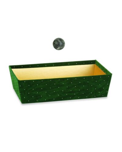 Atelier Tray. Green Velvet Tray, 30x18 cm