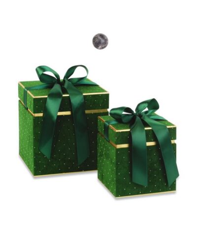 Sedici Casket. Green Velvet Box Set, 16x16 cm