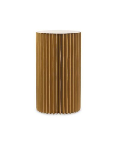 Presentation Stand. Gold Paper Cylinder Stand 80 Cm